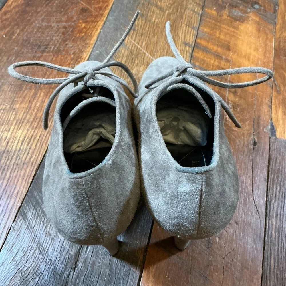 Kate Spade New York Karmela Taupe Suede Booties Made in Italy Size 7.5